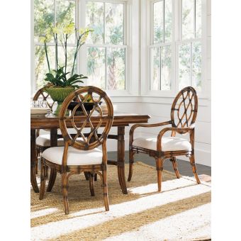 Tommy Bahama Home Bali Hai Fisher Island Rectangular Dining Set #886-887-01