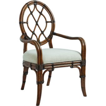Tommy Bahama Home Bali Hai Cedar Key Oval Back Arm Chair (Promo)