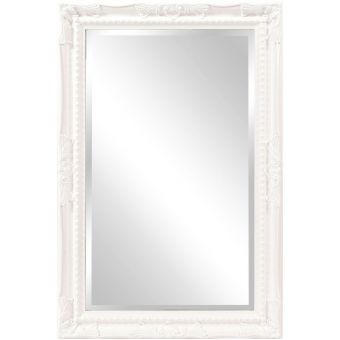 Howard Elliot Queen Ann Mirror in White
