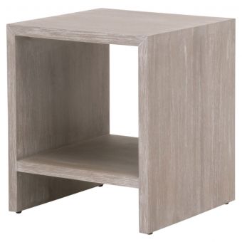 Essentials For Living Dovetail End Table in Natural Gray Acacia