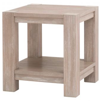 Essentials For Living Adler End Table in Natural Gray Acacia
