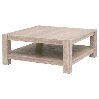 Essentials For Living Adler Square Coffee Table in Natural Gray Acacia