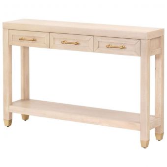 Essentials For Living Traditions Stella Narrow Console Table in Light Honey Oak