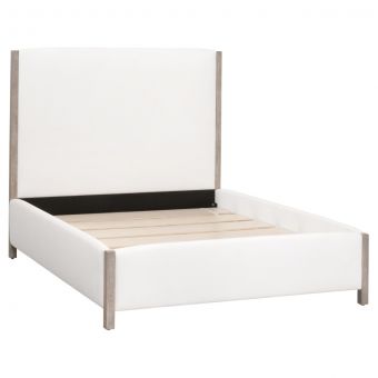 Essentials For Living Emmett Standard King Bed in LiveSmart Peyton-Pearl, Natural Gray