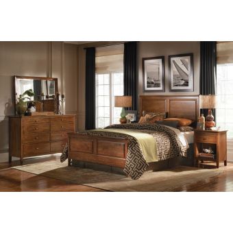 Kincaid Furniture Cherry Park Panel Bedroom Set, Queen