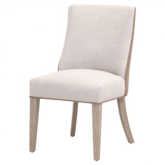 Essentials For Living Duet Dining Chair in Performance Bisque French Linen - Set of 2