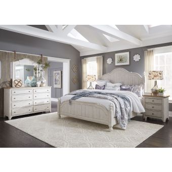 Liberty Furniture Farmhouse Reimagined Queen Poster Bedroom Set #652-BR-QPS