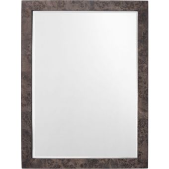 Jamie Young Co Chandler Rectangle Mirror - Charcoal Burl Wood