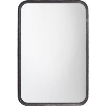 Jamie Young Co Principle Vanity Mirror - Black Distressed Metal