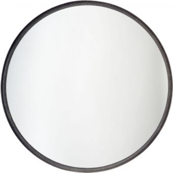 Jamie Young Co Refined Mirror - Black Distressed Metal