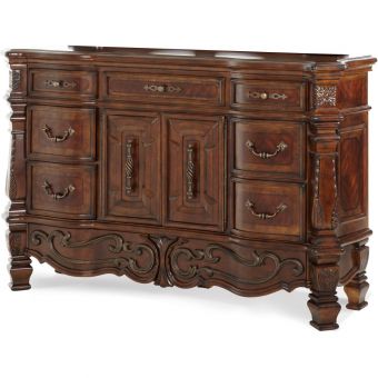 AICO Michael Amini Windsor Court Dresser in Vintage