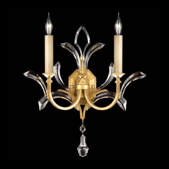 Fine Art Beveled Arcs 22" Sconce in Gold Leaf - 701850-3