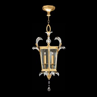 Fine Art Beveled Arcs 22" Square Pendant in Gold Leaf - 705440-3