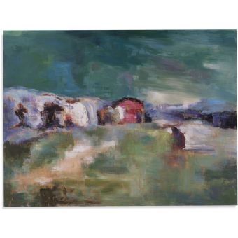 Bassett Mirror Company Impressionism Fields of Green Canvas Art
