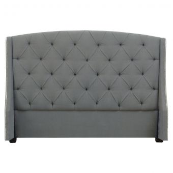 Bernhardt Furniture Interiors Jordan ButtonTufted Wing Headboard, California King
