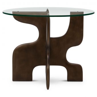 Christopher Guy Pablo Side Table With Glass Top