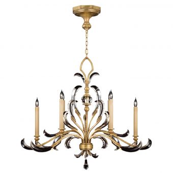 Fine Art Lamps Beveled Arcs Gold Chandelier - 760540ST