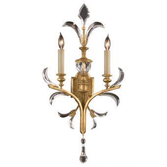 Fine Art Lamps Beveled Arcs Gold Sconce - 760750ST