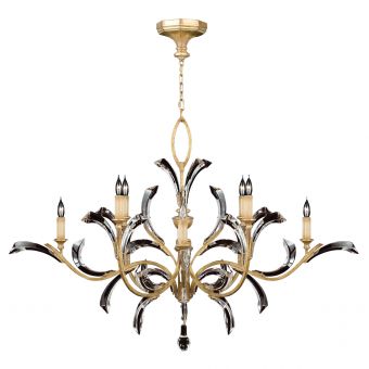Fine Art Lamps Beveled Arcs Gold Chandelier - 761640ST