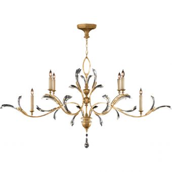 Fine Art Lamps Beveled Arcs Gold Chandelier - 761840ST