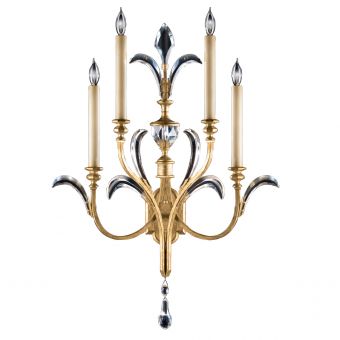 Fine Art Lamps Beveled Arcs Gold Sconce - 762550ST