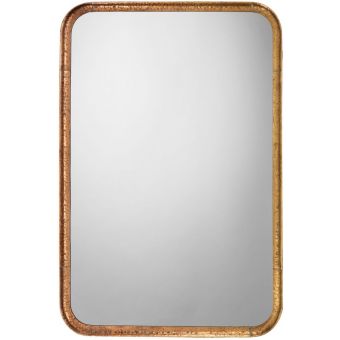 Jamie Young Co Principle Vanity Mirror - Gold Leaf Metal