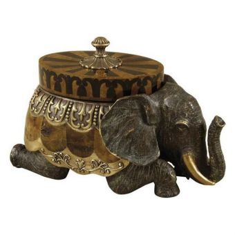 Maitland-Smith Kneeling Elephant Box