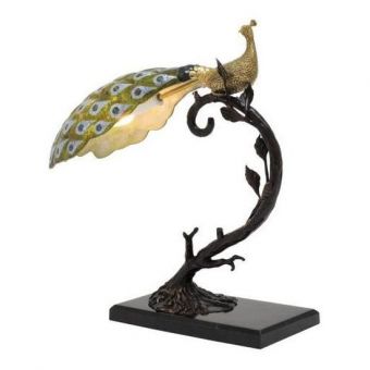 Maitland-Smith Peacock Desk Lamp