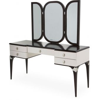 AICO Michael Amini Paris Chic Vanity Desk with Mirror