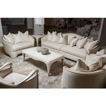 AICO Michael Amini London Place Sofa Set Light Champagne