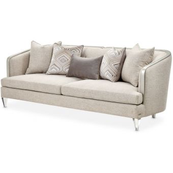 AICO Michael Amini Camden Court Sofa-Flax Platinum
