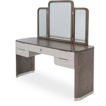 AICO Michael Amini Roxbury Park Vanity Desk with Mirror