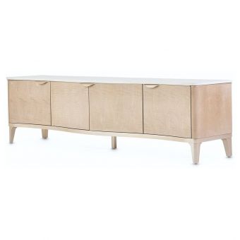 AICO Michael Amini Malibu Crest TV Console - Blush