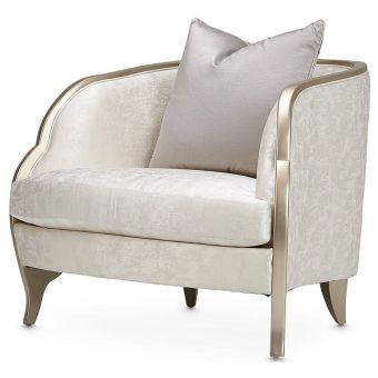 AICO Michael Amini Malibu Crest Chair - Chardonnay