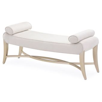 AICO Michael Amini Malibu Crest Bench - Chardonnay