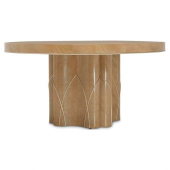 AICO Michael Amini Villa Cherie Round Dining Table - Caramel