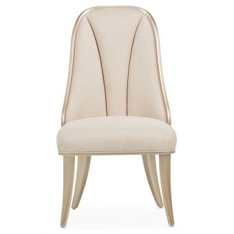 AICO Michael Amini Villa Cherie Side Chair Set of 2 - Pearl