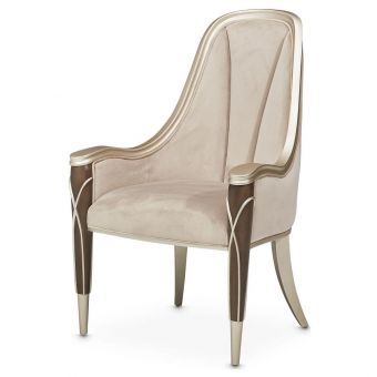 AICO Michael Amini Villa Cherie Arm Chair - Hazelnut