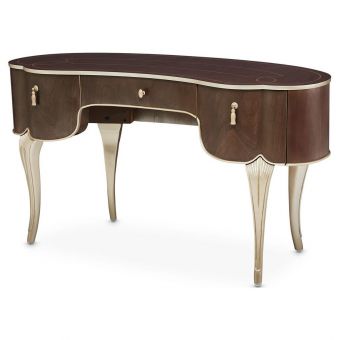 AICO Michael Amini Villa Cherie Vanity Desk - Hazelnut