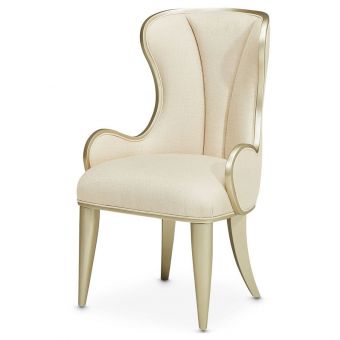 AICO Michael Amini Villa Cherie Desk Chair - Hazelnut