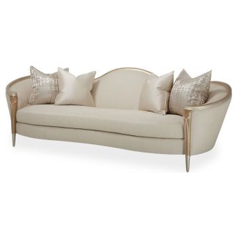 AICO Michael Amini Villa Cherie Sofa - Pearl