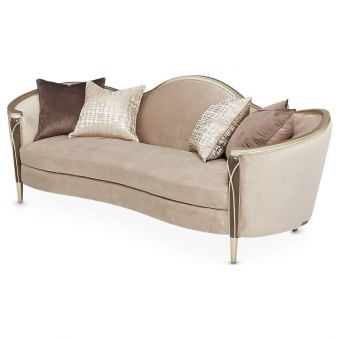 AICO Michael Amini Villa Cherie Sofa - Porcini