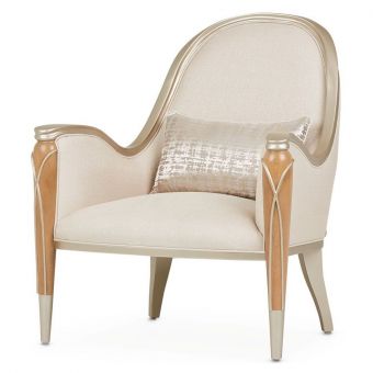 AICO Michael Amini Villa Cherie Accent Chair - Pearl