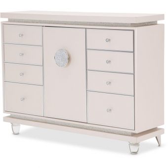AICO Michael Amini Glimmering Heights Upholstered Dresser