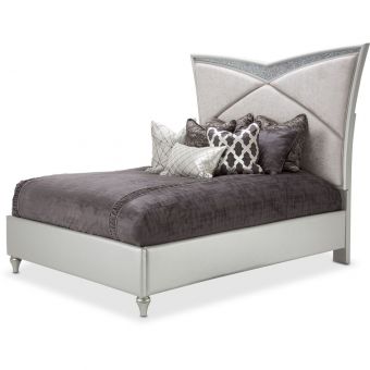 AICO Michael Amini Melrose Plaza Upholstered Bed, Eastern King
