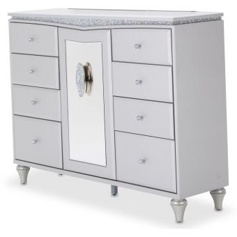 AICO Michael Amini Melrose Plaza Upholstered Dresser