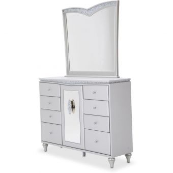 AICO Michael Amini Melrose Plaza Dresser with Mirror