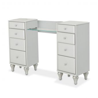 AICO Michael Amini Melrose Plaza Upholstered Vanity Desk