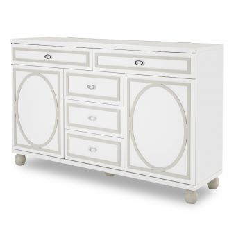 AICO Michael Amini Sky Tower Dresser in White Cloud - 9025650-108