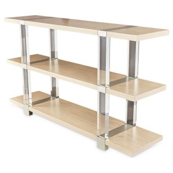 AICO Michael Amini Laguna Ridge Console Table - Washed Oak